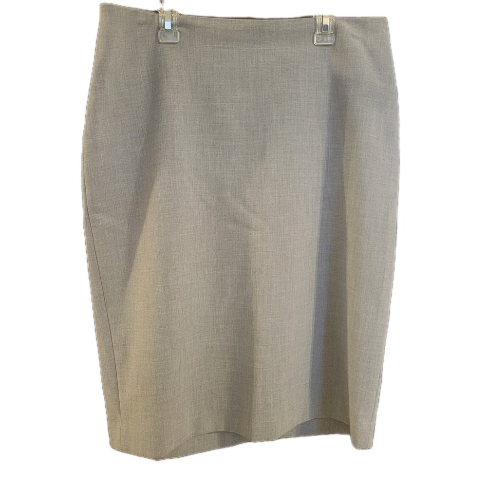 Talbots Gray Skirt‎ Size 10 Pencil Business Workwear Feminine Corporate Classic